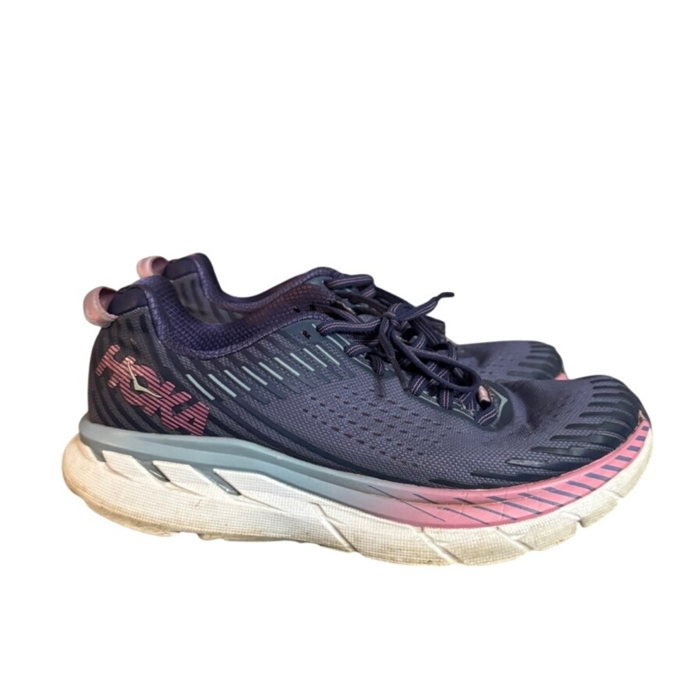 Hoka One One Clifton 6 Purple Pink Running Shoes Womens Road Sneakers 7.5